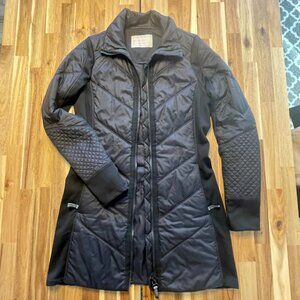 Athleta - Primaloft Black Quilted Coat - Women's Size M